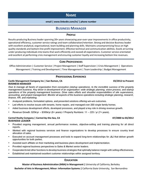 Resume Template for Business Majors 4