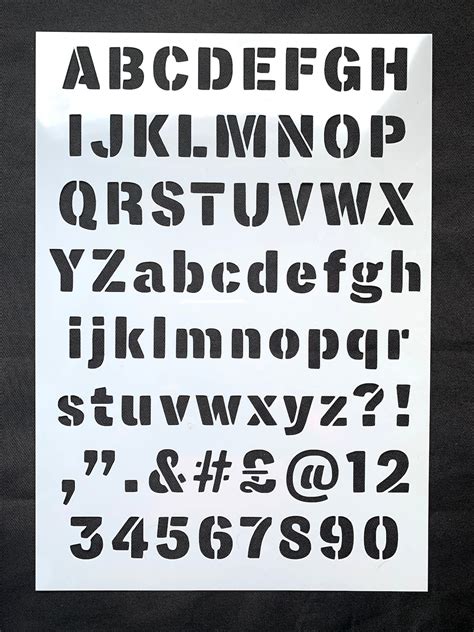 Reusable Alphabet Stencils