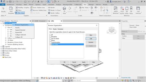 Revit View Templates Project Browser