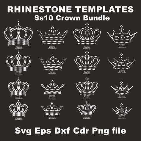 Rhinestone Crown Template