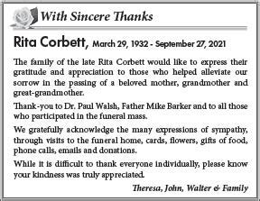 Rita Corbett Legacy