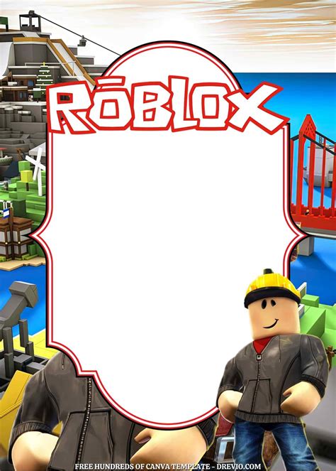 Roblox Birthday Invitation Template 10