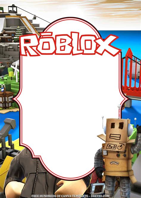 Roblox Birthday Invitation Template 11