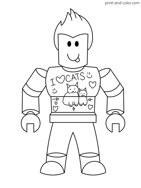 Roblox Character Coloring Page