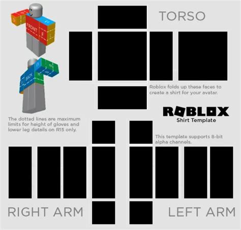 Roblox Clothes Template Transparent Designs Gallery