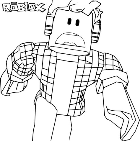 Roblox Character Coloring Page