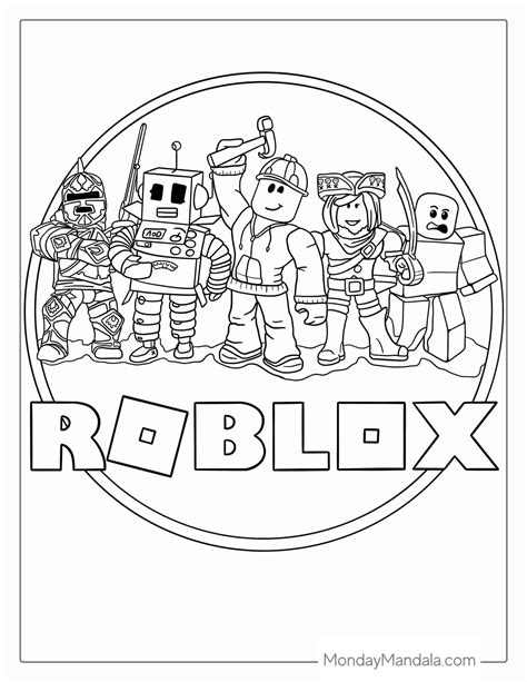 Roblox Coloring Pages Gallery 1