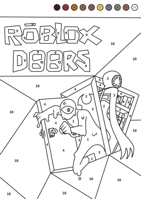 Roblox Doors Printable Template