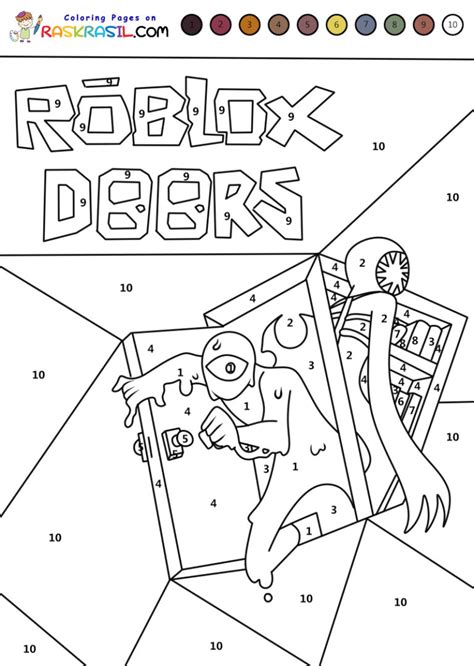 Roblox Game Scene Coloring Page