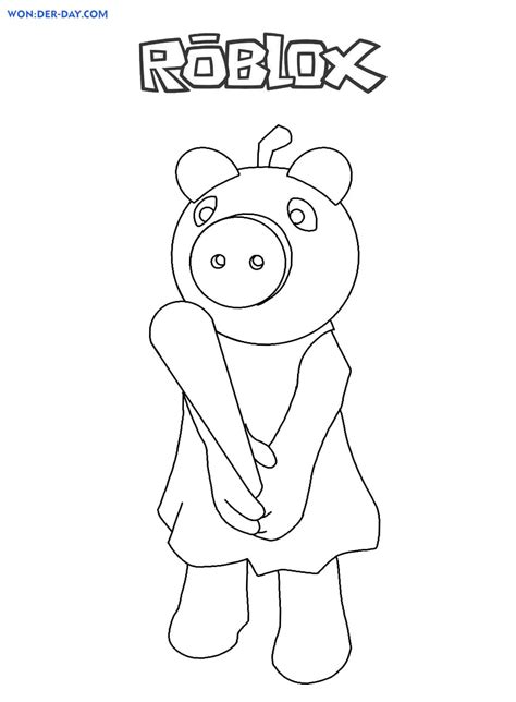 Roblox Piggy Coloring Pages