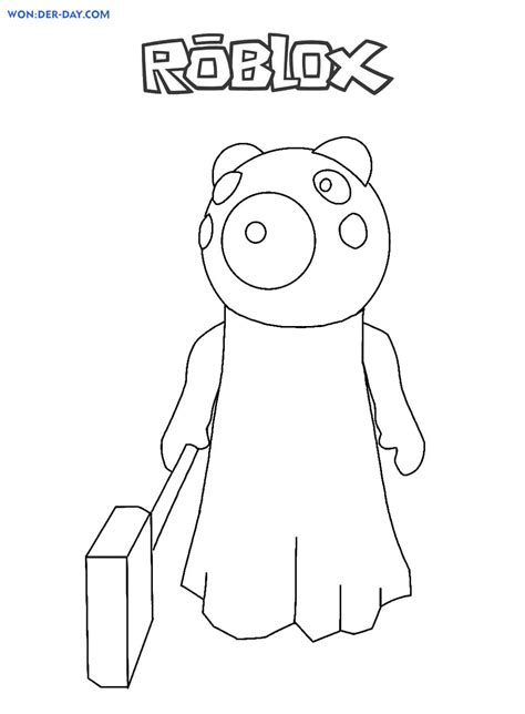 Roblox Piggy Coloring Pages Collection