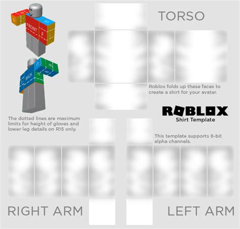 Roblox shirt template shaded design guide