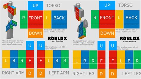 Size Guide for Roblox Shirt Templates