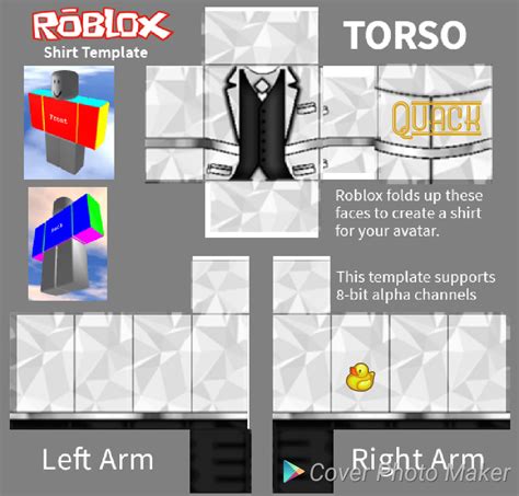 Gaming-themed Roblox Template Shirt Design