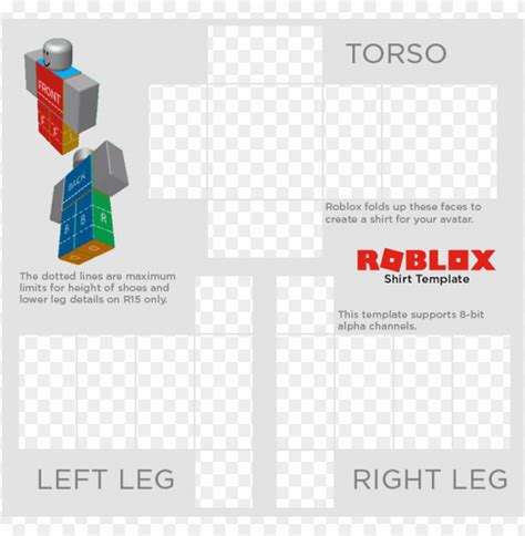 Roblox Transparent Shirt Template 1