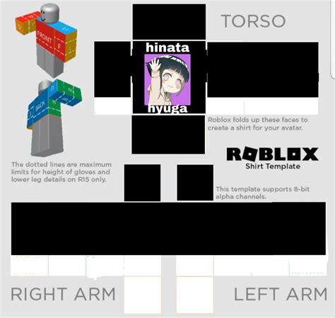 Roblox Transparent Shirt Template Example