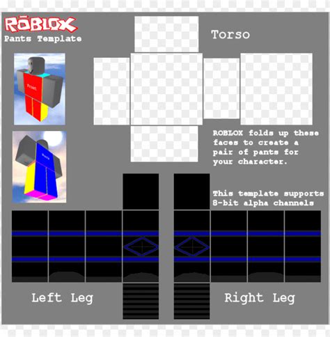 Roblox Pants Template 7