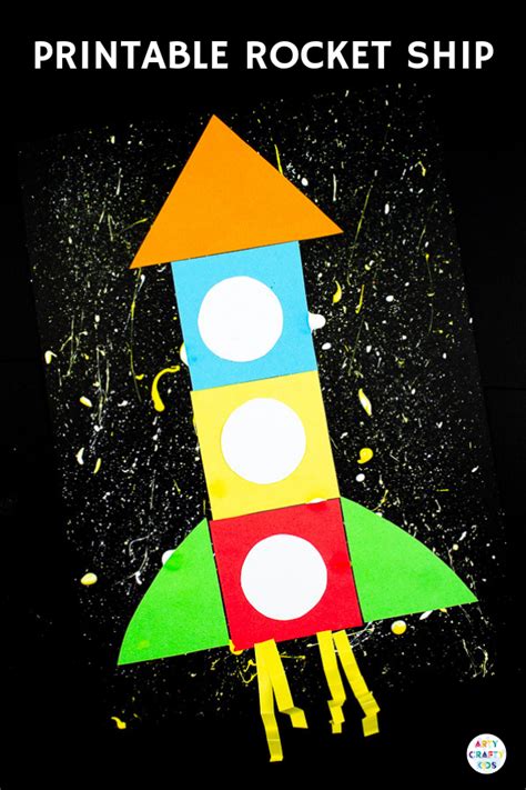 Rocket Ship Template For Preschool