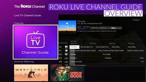 Roku Live TV Channel List Printable Guide Contents