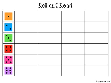 Roll and Read Template Tasks