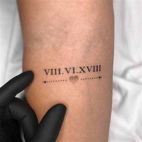 Roman Numeral Date Tattoo Generator