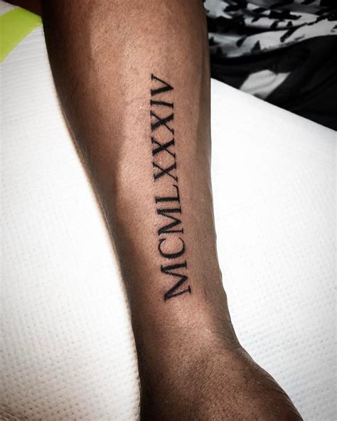 Roman Numeral Tattoo Designs