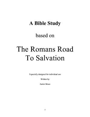 Roman Road Bible Study Template