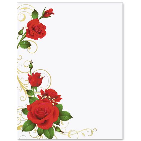 Romantic Stationery Borders