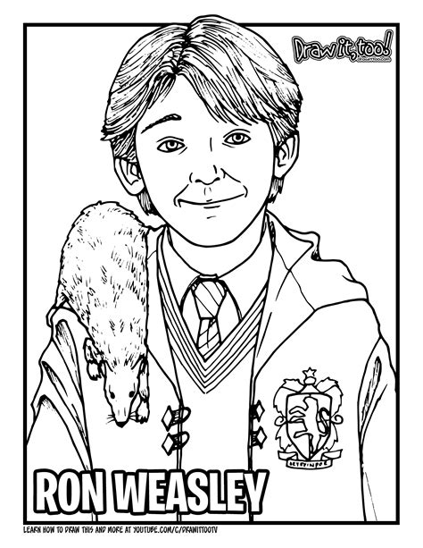 Ron Weasley coloring page