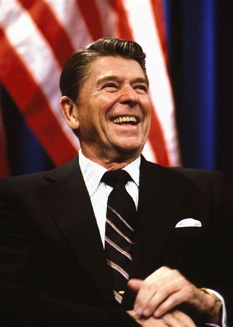 A picture of Ronald Reagan, the U.S. president who contributed to the collapse of communism