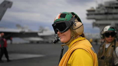 Crew members training on the USS Ronald Reagan