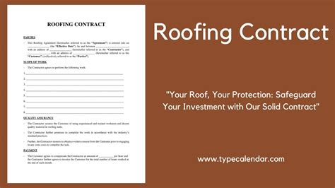 Roofing Contract Importance