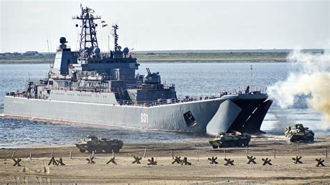 Ropucha-Class Landing Ship in harbor