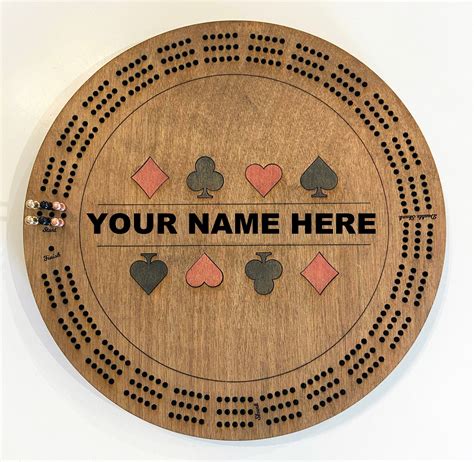 Round Cribbage Boards