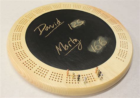 Round Cribbage Game Boards