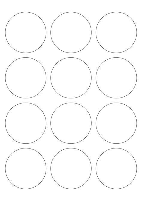 Round Sticker Label Template