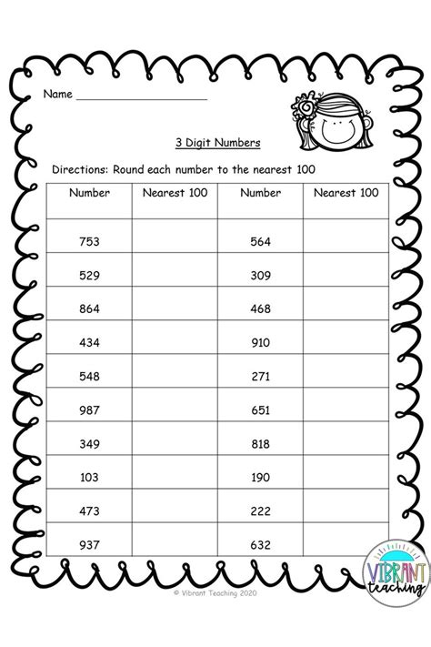 Rounding to the Nearest 100 Worksheets