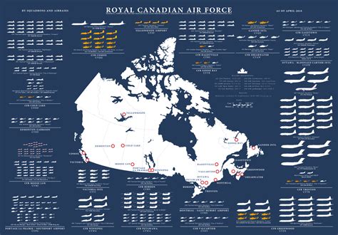 Aerial view of a Royal Canadian Air Force base