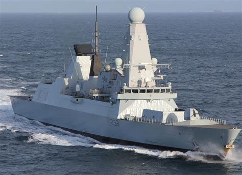 Royal Navy Frigate in Port