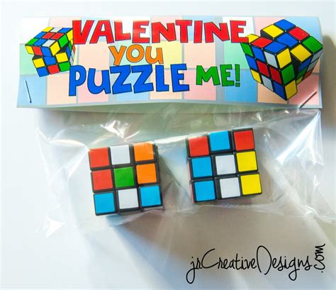 Rubik's Cube Valentine's Day Printables