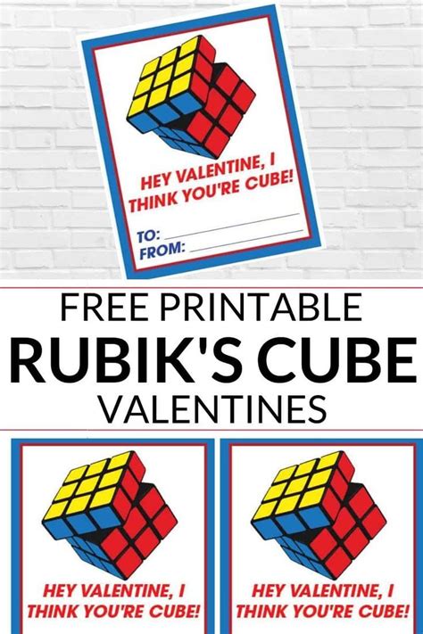 Rubik's Cube Valentine's Day Printables Gallery Image 1