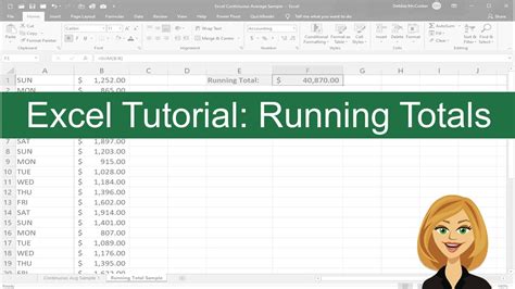 Running Total Tutorial Steps