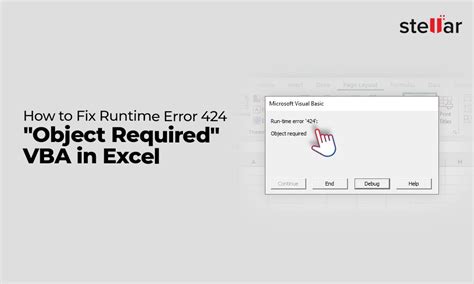 Runtime Error 424: Object Required