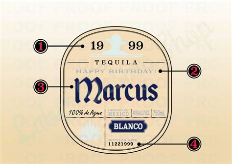 Rustic Don Julio Label Template