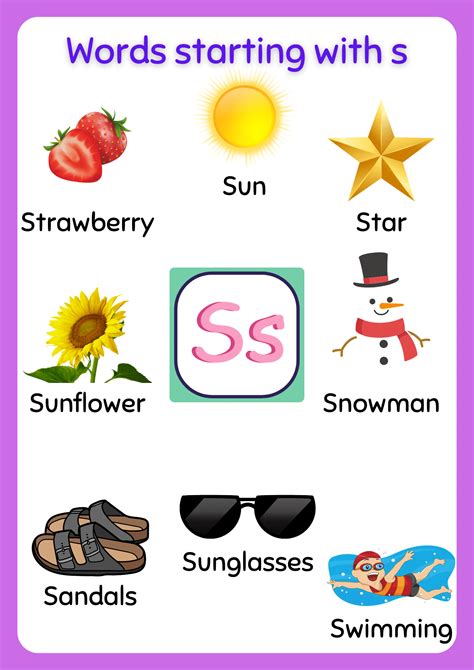 A collection of words starting with S