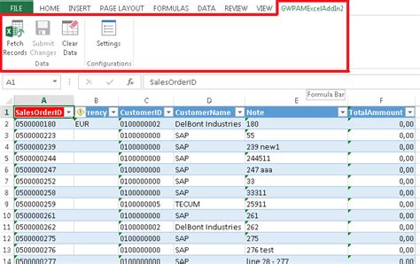 SAP Excel Add-In Introduction