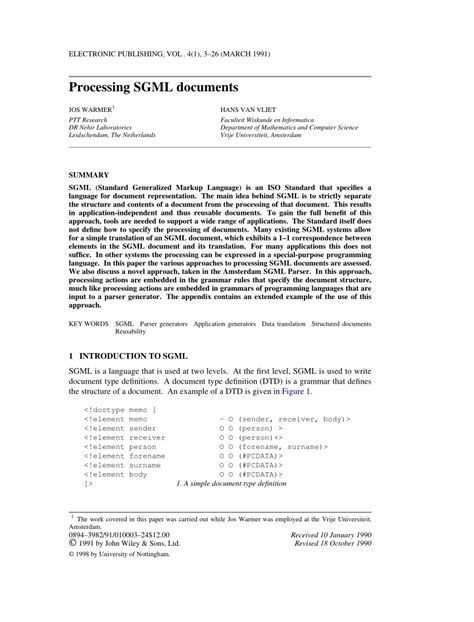 SGML Enhances Technical Documents