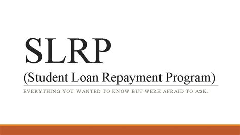 SLRP Student Loan Program