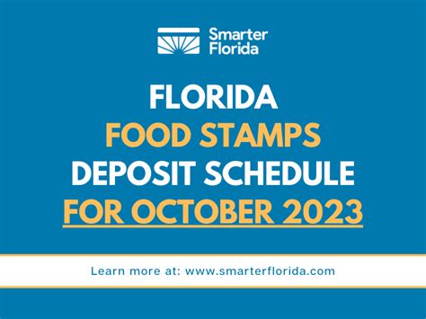 SNAP Benefits Florida Deposit Schedule