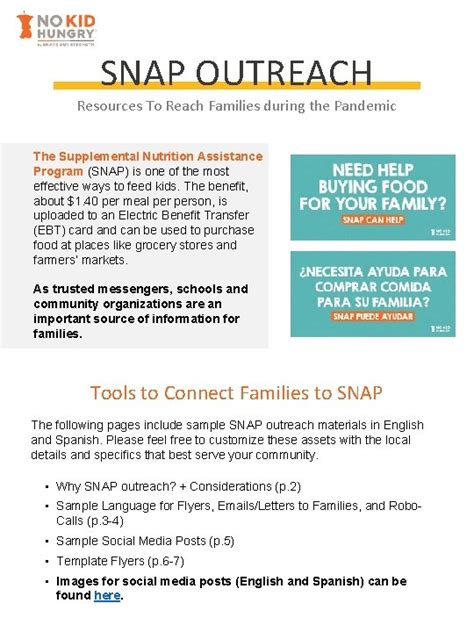 SNAP Outreach Education